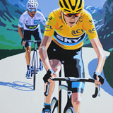 Tour de France 2015, painting on canvas by Simon Taylor