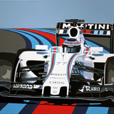 Bottas Williams painting on canvas by Simon Taylor